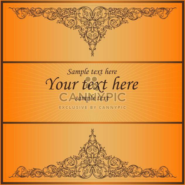 Vector vintage floral background with text place - бесплатный vector #126052