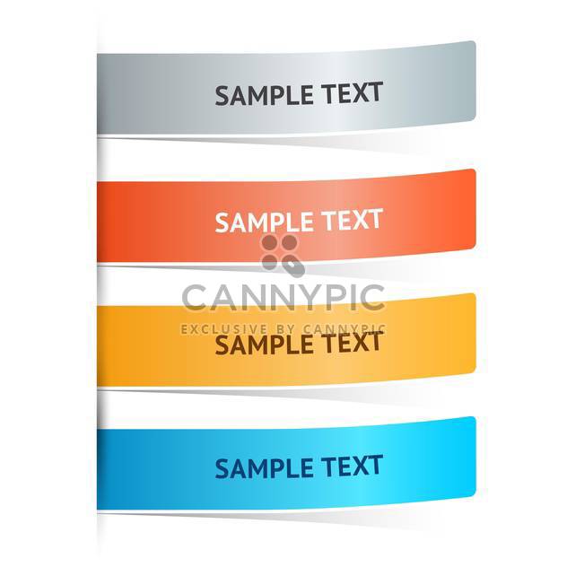 Vector colorful web banners with text place - Free vector #126372
