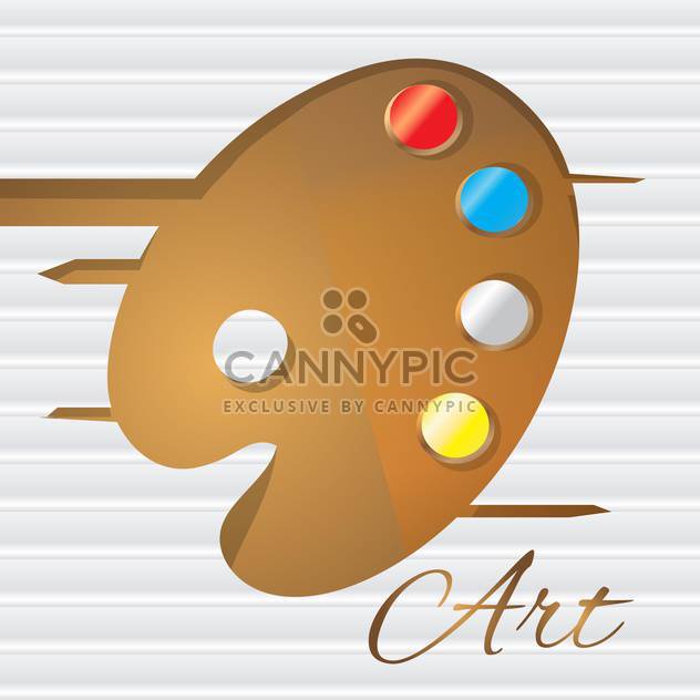 Vector illustration of artistic colorful palette on white background - Free vector #126732