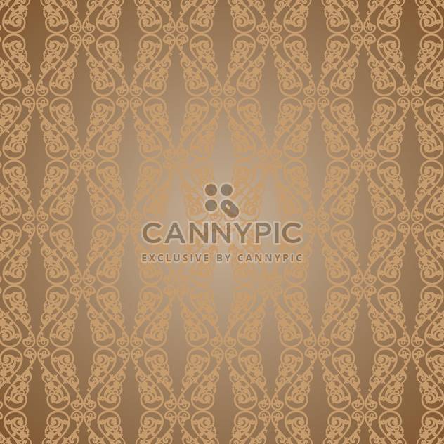 Vector vintage art background with seamless floral pattern - vector gratuit #126802 