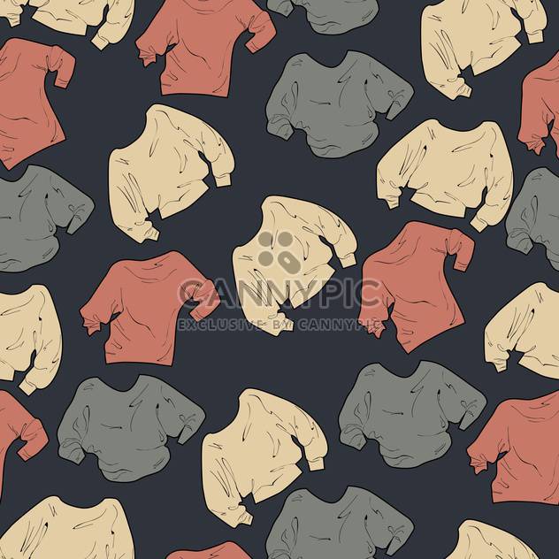 Collection of female sweaters on grey background - vector #127042 gratis