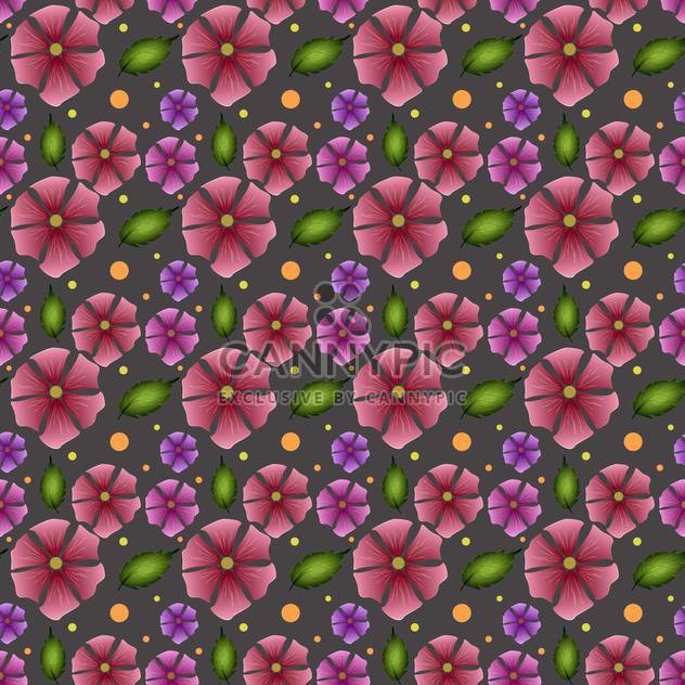 Vector floral dark green background - vector gratuit #127112 