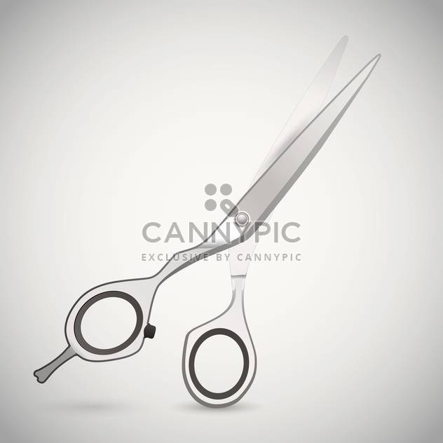 Vector illustration of cutting scissors. - vector gratuit #128542 