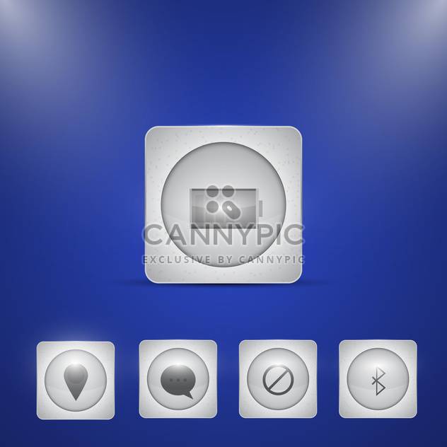 Computer Related Vector Web Icons - vector #128592 gratis