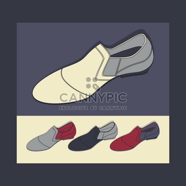 male shoes vector background - vector #129142 gratis