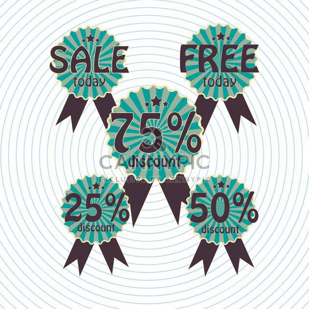 set of vector shopping sale labels - Free vector #129172
