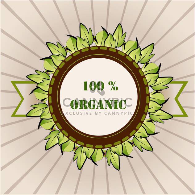 vector organic product label - Free vector #129202