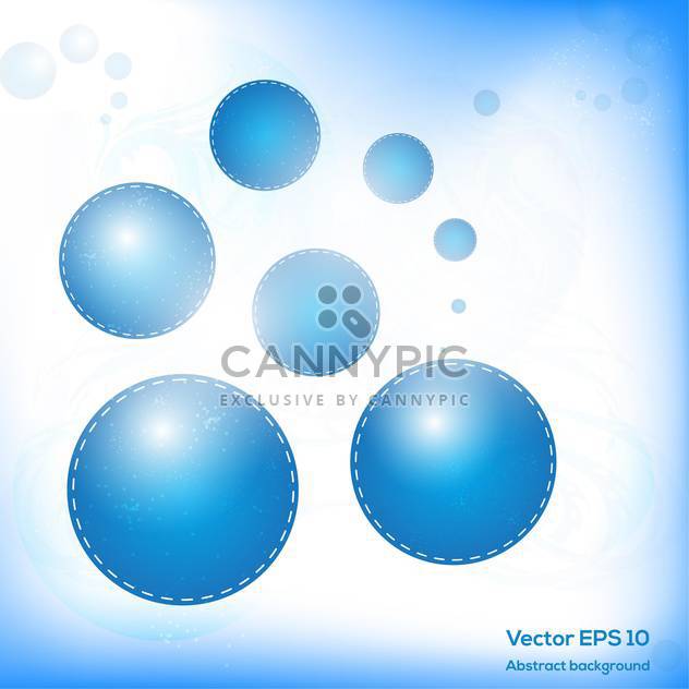 blue balls modern abstract background - vector #129222 gratis