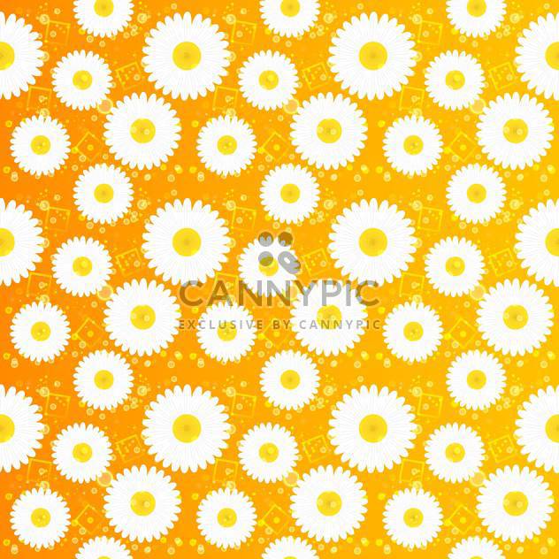 Spring floral seamless pattern with white chamomiles - vector gratuit #130062 