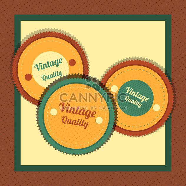 Vector collection of vintage and retro labels - vector #131012 gratis