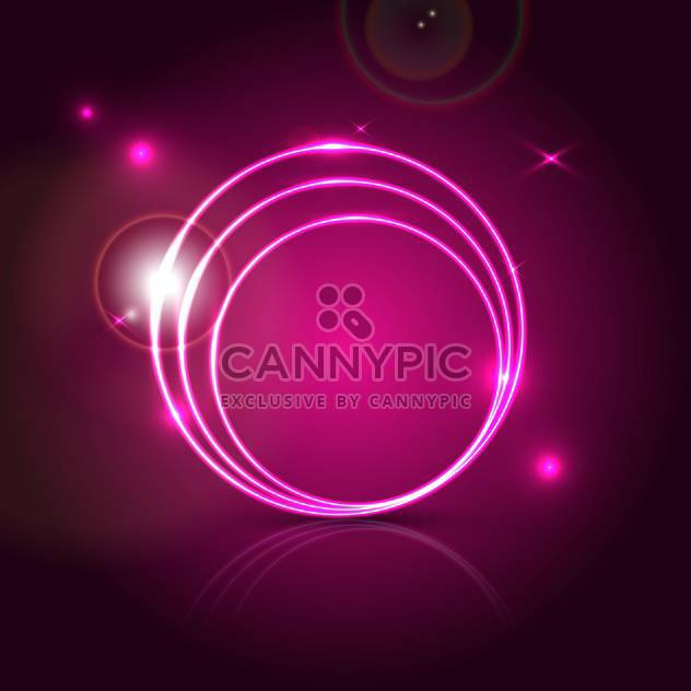 Pink round shapes on black vector background - Free vector #131192