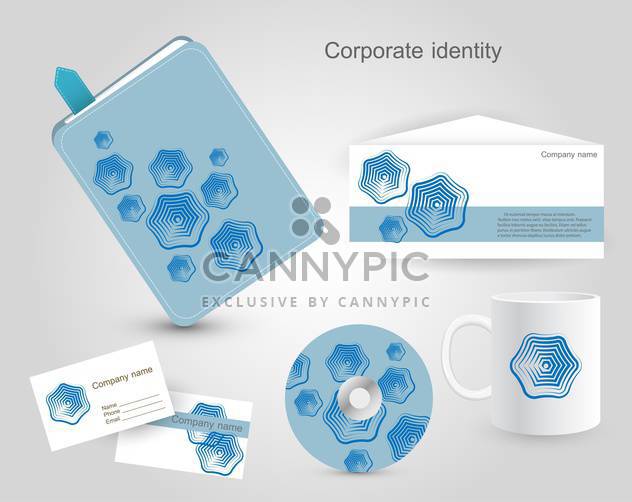 Professional corporate identity kit - Free vector #131552