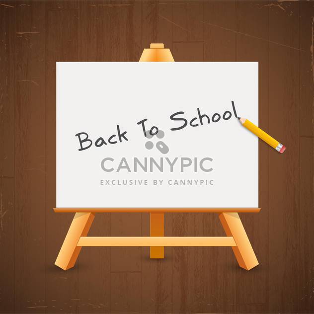 Text back to school on a blackboard - vector gratuit #131912 