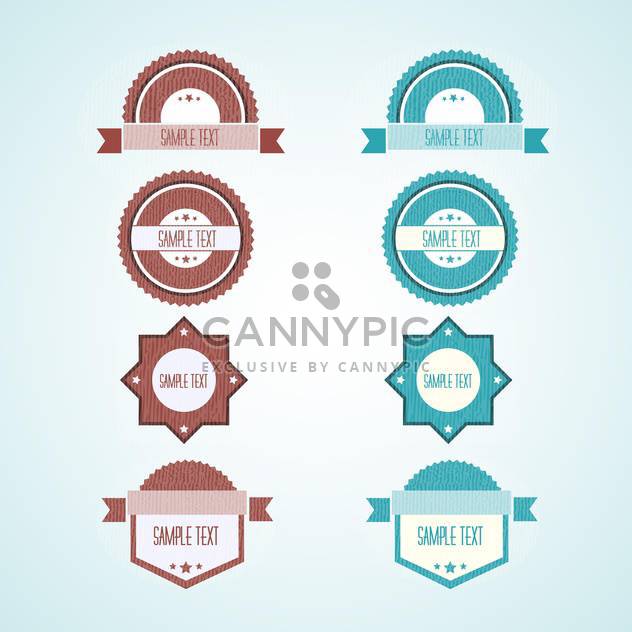 Set of vector vintage labels - 8 different items - Kostenloses vector #132382