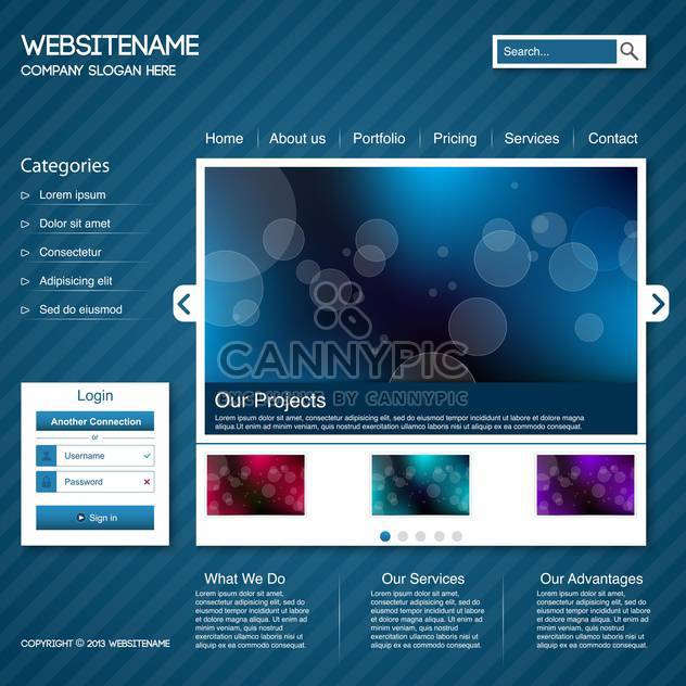 abstract website template background - Free vector #132632
