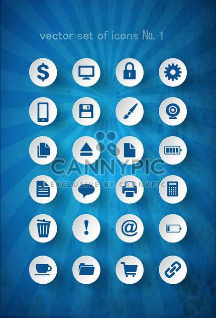 set of web computer icons - Free vector #132732