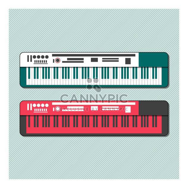 music synthesizer vector set - Free vector #133042