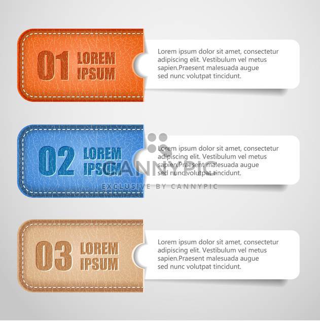 vector set of business banners with numbers - vector #133462 gratis