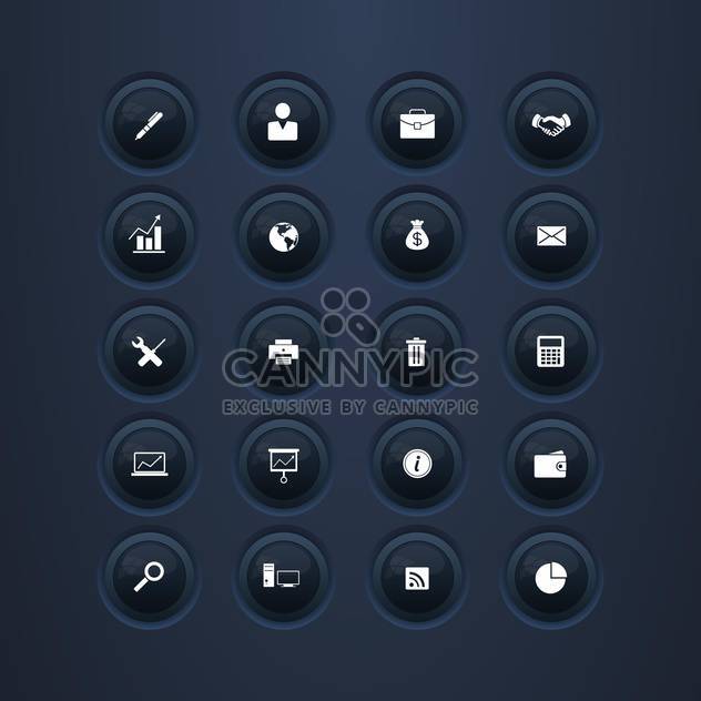set of vector web icons background - vector gratuit #133572 