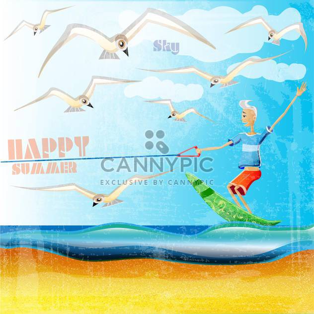 summer holiday vacation background - vector gratuit #134472 