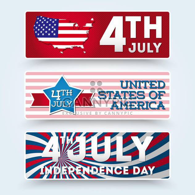 usa independence day symbols - vector gratuit #134512 