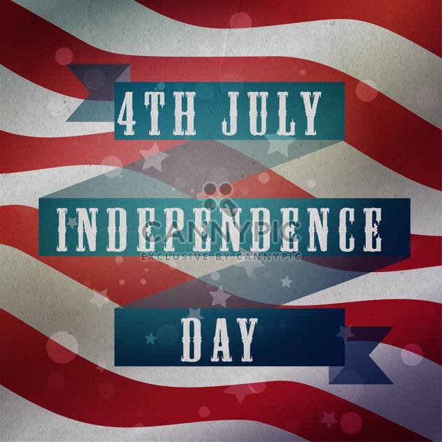 vintage vector independence day background - Free vector #134752
