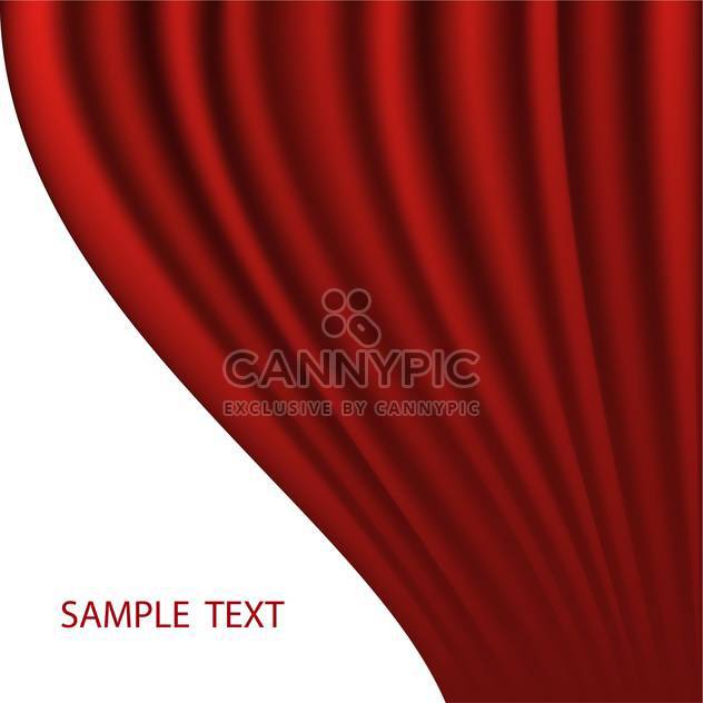 red abstract curtain vector background - vector gratuit #134852 