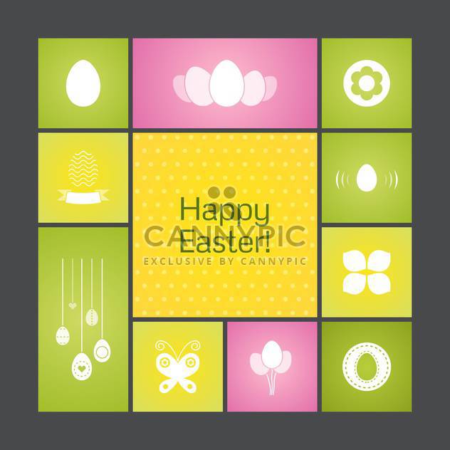 Vector colorful holiday background for Happy Easter - Kostenloses vector #125852
