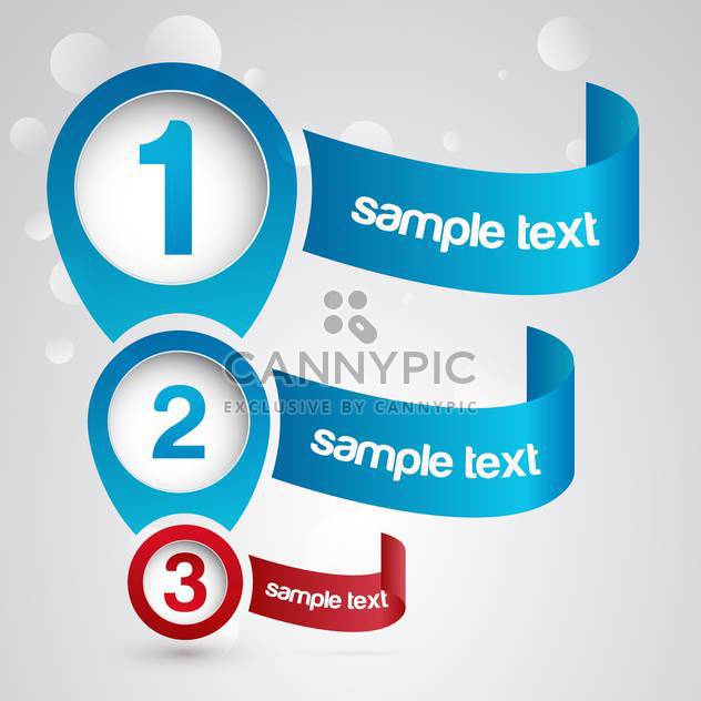 Three numbered web banners background - Kostenloses vector #128272
