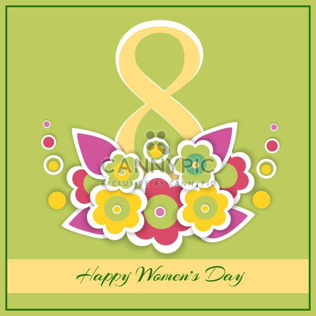happy women's day greeting card - vector #129092 gratis