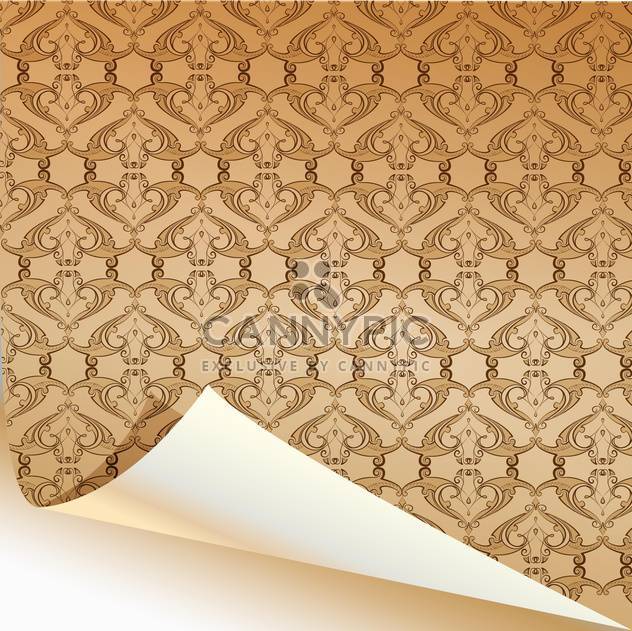 Vintage yellow wallpaper pattern background - Free vector #129902