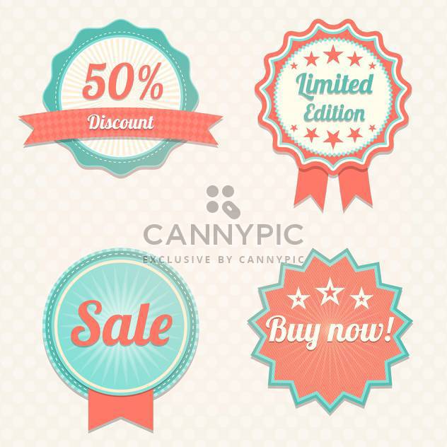 Set with sale vector labels - Free vector #130432