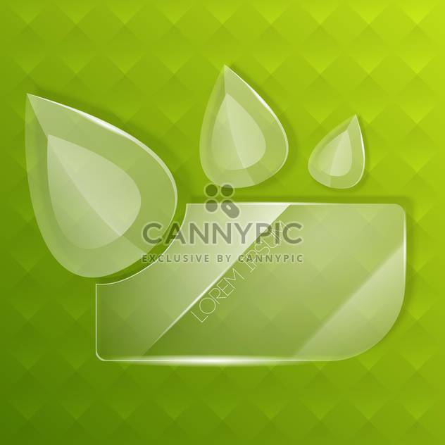 Abstract vector background with glass drops - vector gratuit #130582 
