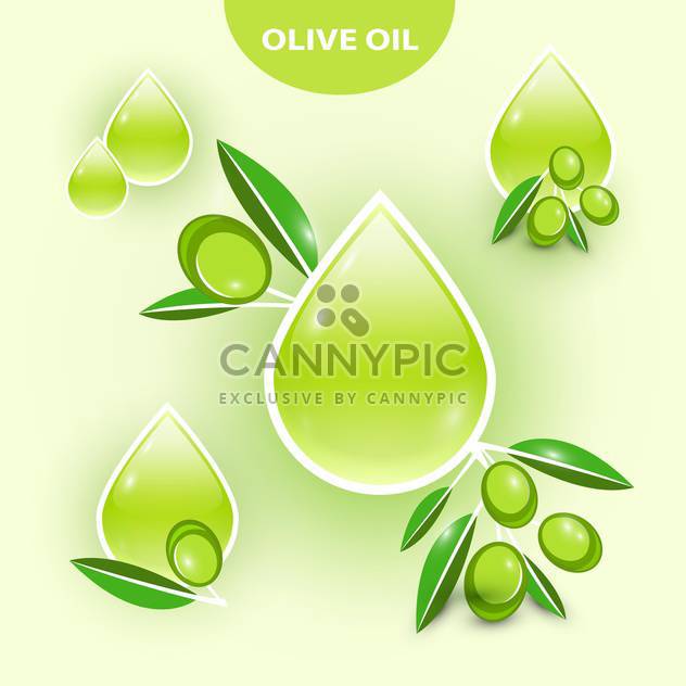 Icon of vector olive oil illustration - vector gratuit #131522 