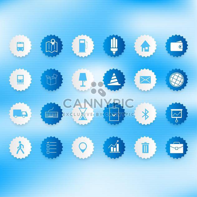 Set of icons on a theme communication vector illustration - vector #131972 gratis