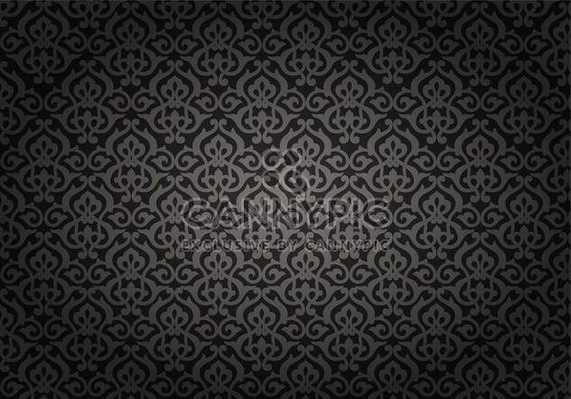 Black vintage seamless pattern - vector gratuit #132122 