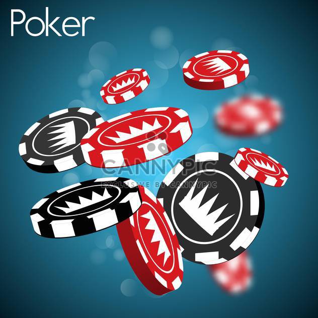 poker chips with crown sign - Kostenloses vector #132752