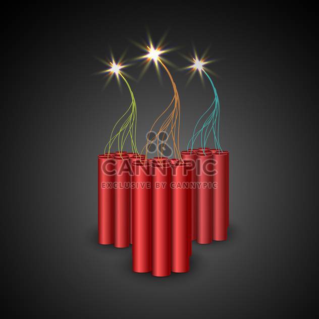vector bombs with burning fuse - vector #132782 gratis