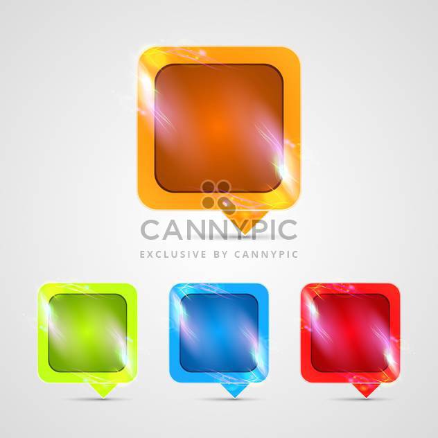 vector glossy buttons set - Free vector #132802