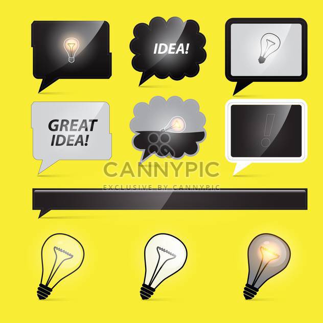 light bulbs business idea - Free vector #132892