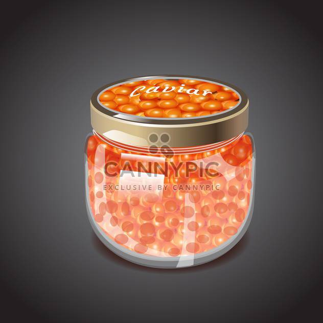 red caviar vector illustration - Free vector #133092