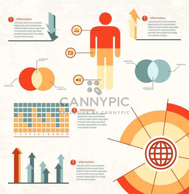 business infographic elements set - Free vector #133122