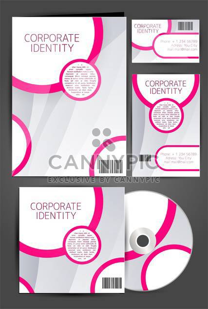 selected corporate templates set - Free vector #133302