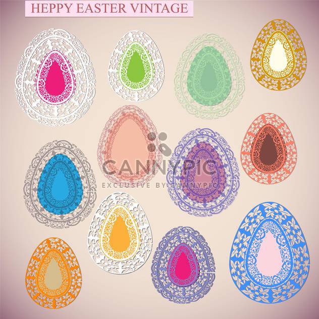 happy easter holiday card - vector gratuit #133902 