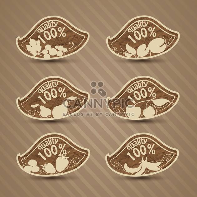 vector set of high quality food - Free vector #134012