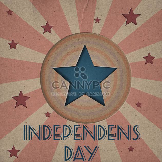 vintage vector independence day background - vector gratuit #134742 