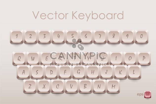 vector keyboard keys illustration - бесплатный vector #134972