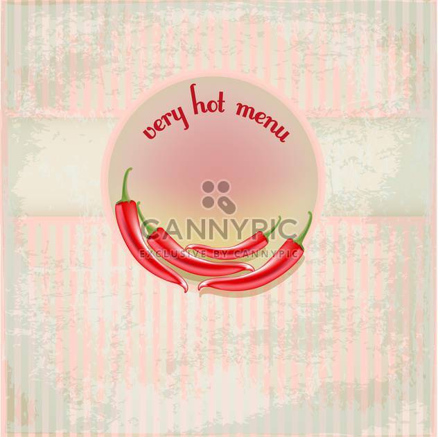 hot menu template cafe background - Kostenloses vector #134982